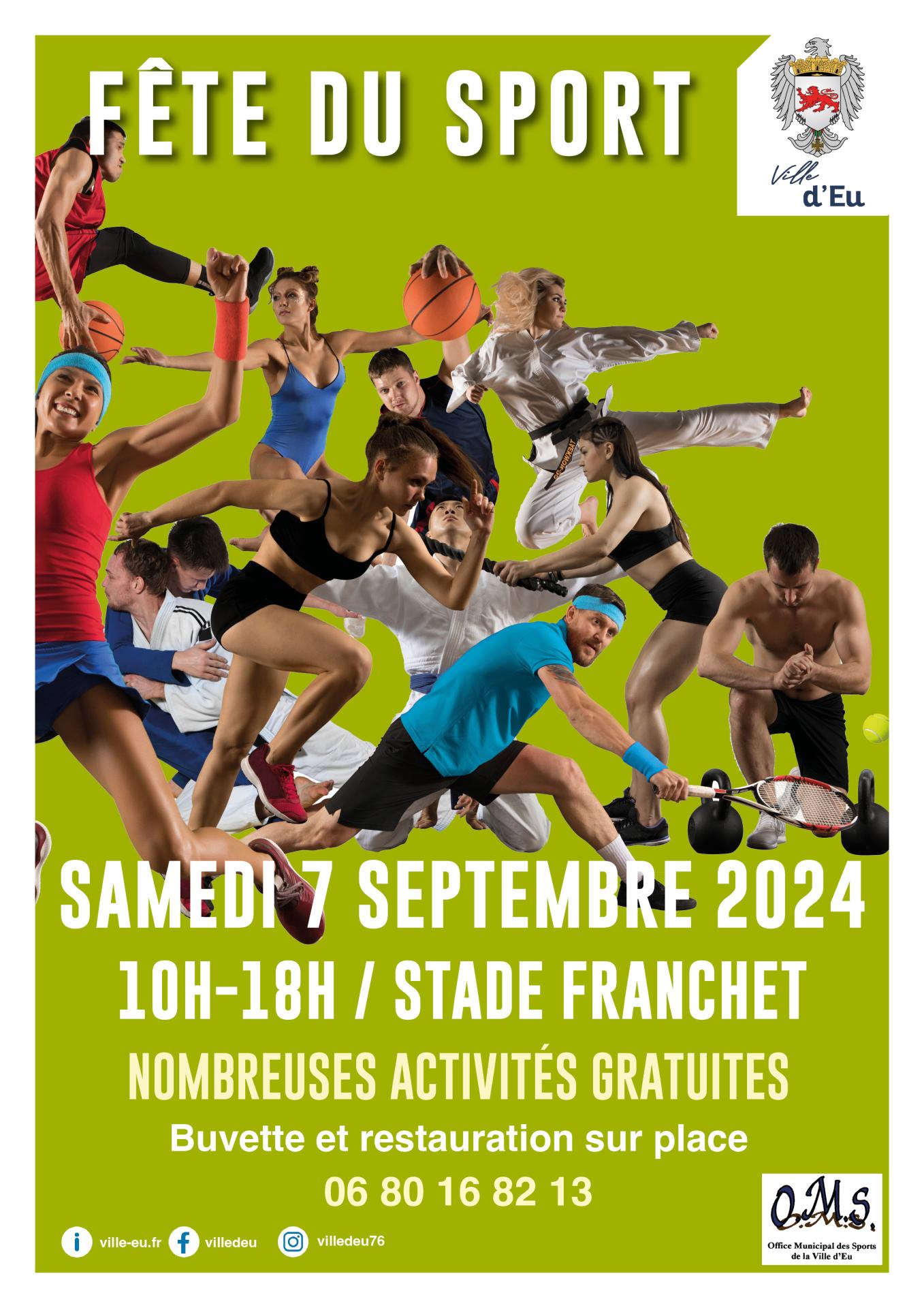 Affiche fete du sport 2024